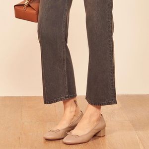 Reformation Kate Ballet Blockheel Soft Pink 9